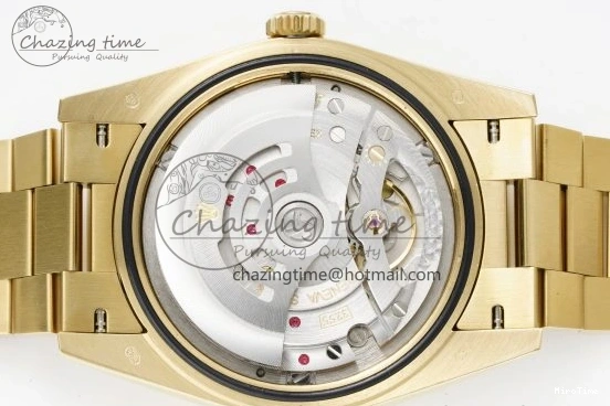 MiroTime 1229 Day Date 40 228238 YG JDF 1:1 Best Edition Green Dial on YG Bracelet VR EyeCatching 2245